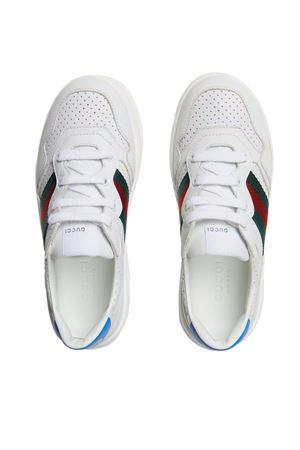 Sneakers In Pelle Bianca GUCCI KIDS | 702916UPG109060